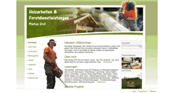 Desktop Screenshot of holzarbeiten-gross.de